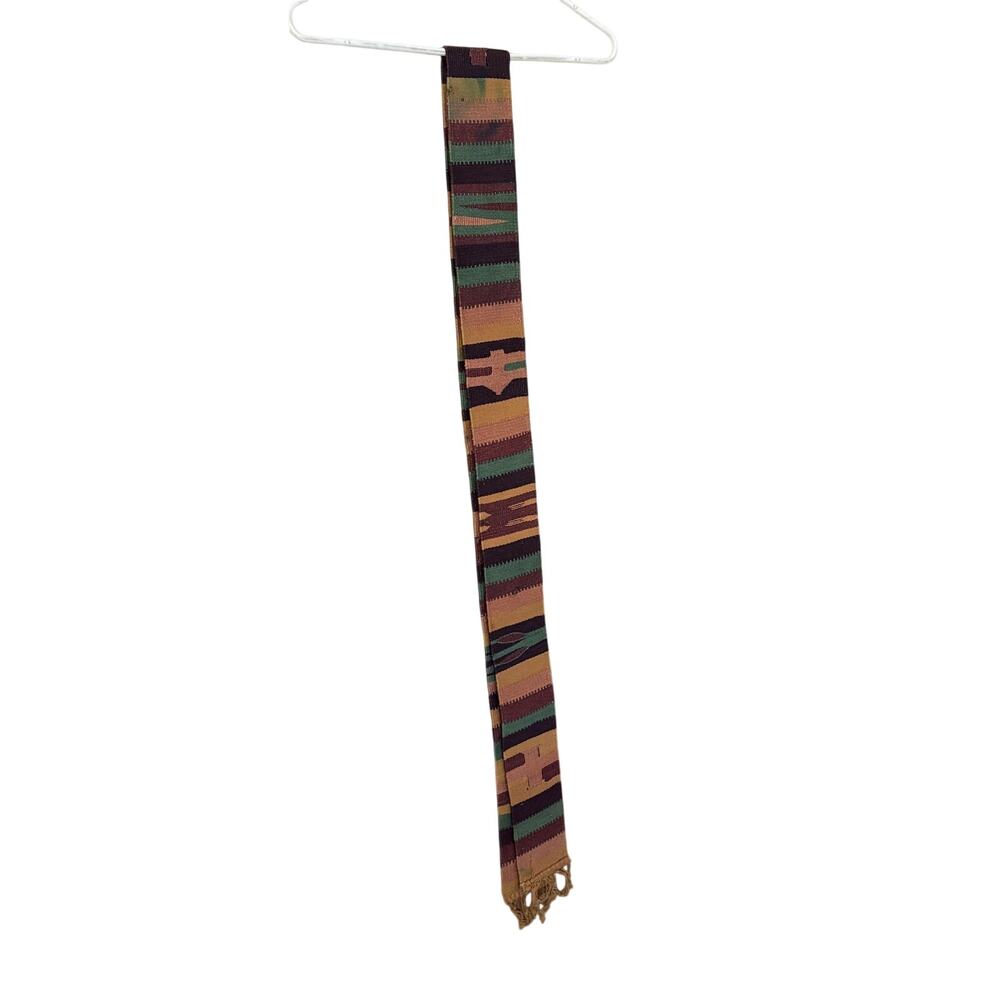 Vintage Aztec/Navajo Style Clerical Stole with Fringe - vn